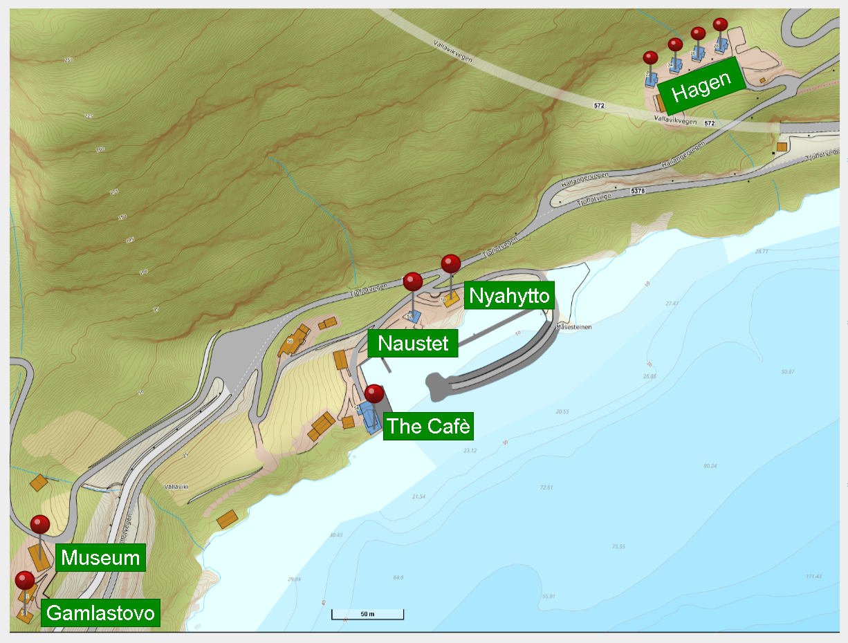 Map of Vallavik Museum Location